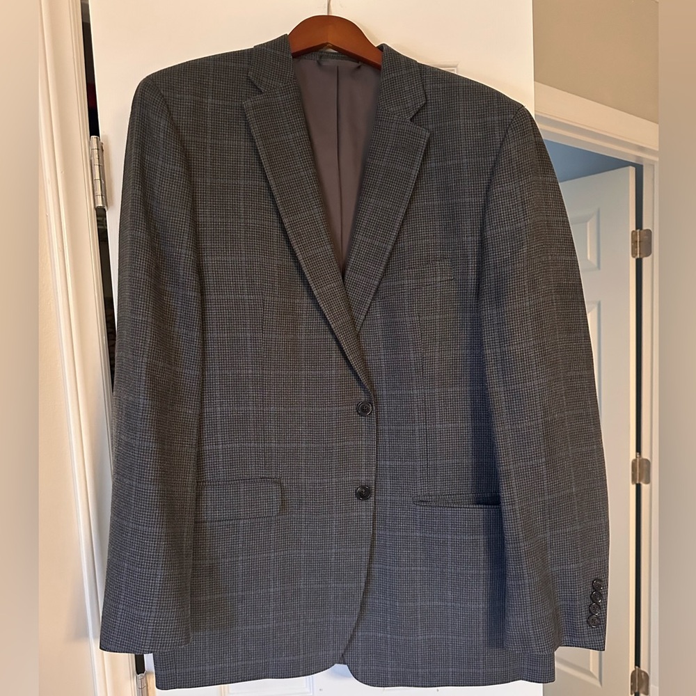 Ralph Lauren Charcoal Checkered Blazer